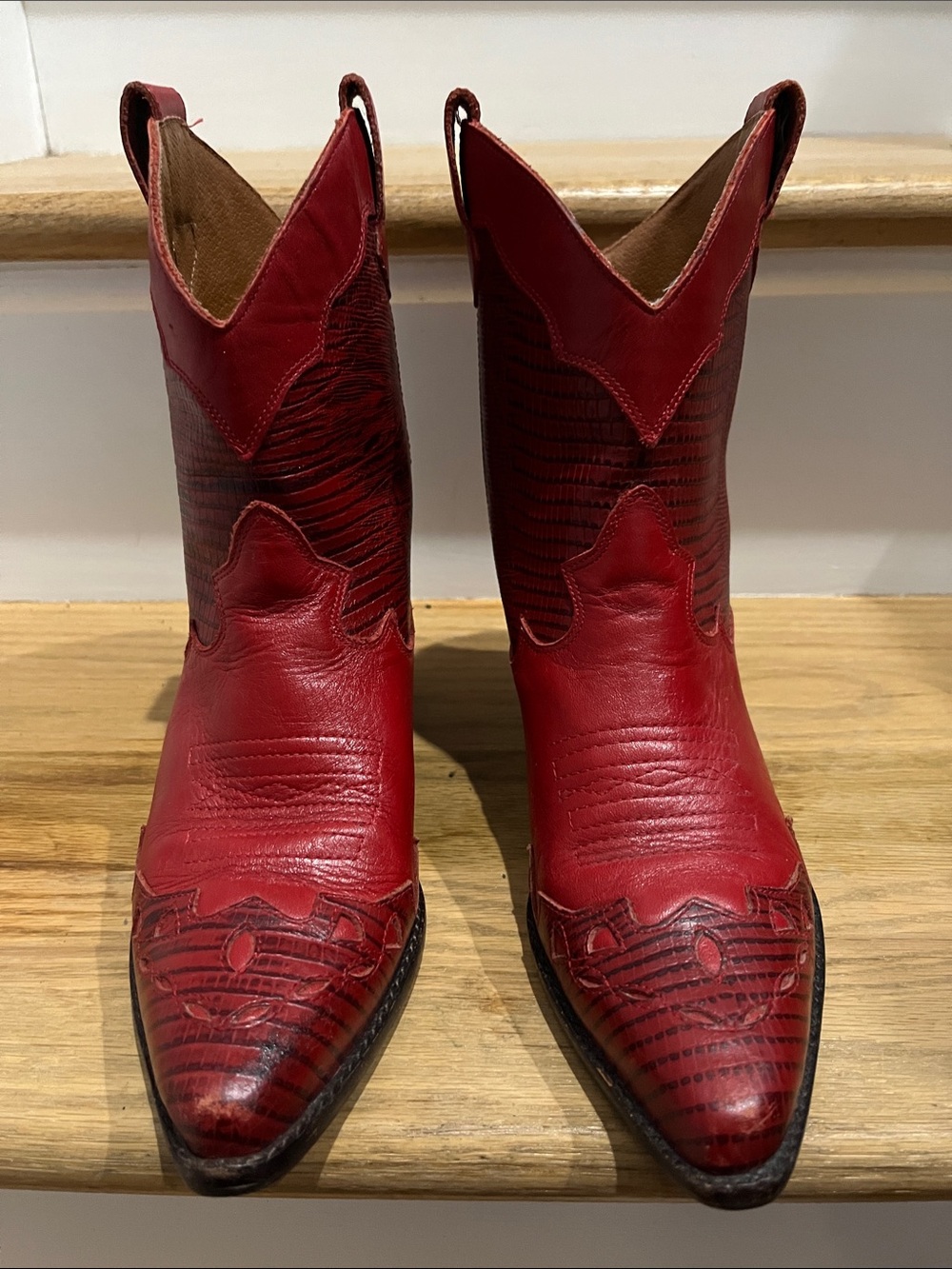 Kids Red Western Cowboy Boots - Classic Cowboy Style